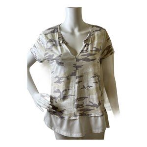 Sanctuary Desert Camo V-Neck T-shirt